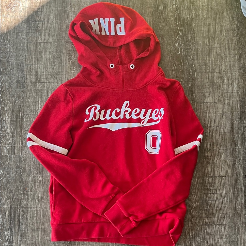 PINK Victoria's Secret Red OSU Buckeyes Hoodie